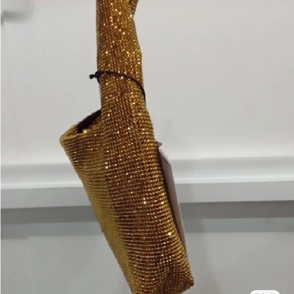 KARA Mini Armpit Crystal Mesh Bag New 23FW Full Set - Picture 9 of 10